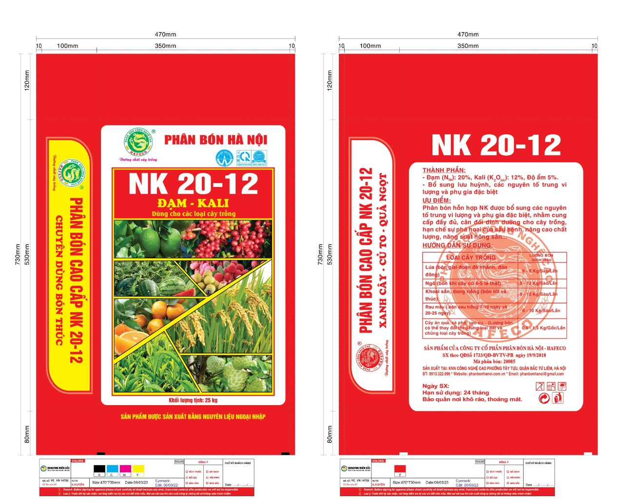 NK 20-12 - HAFECO - Công Ty Cổ Phần Phân Bón Hà Nội